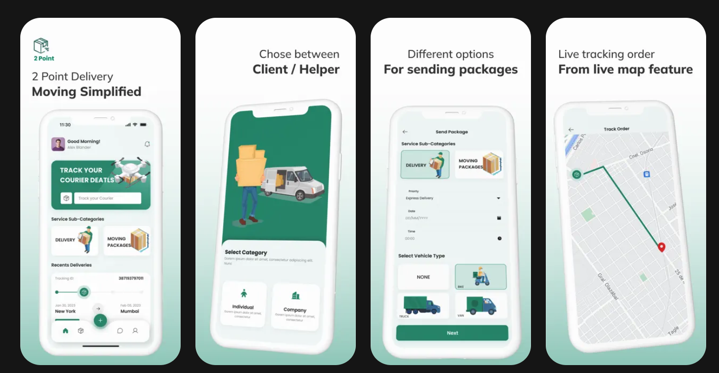 2Point Logistics: On-demand delivery and moving