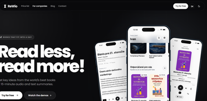 ReWio: Book summaries in text and audio